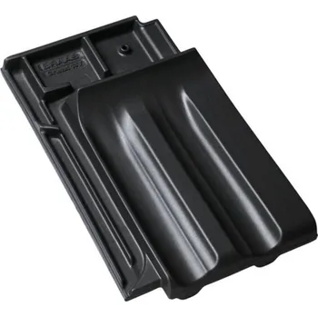 betonová krytina BRAMAC Granát 13 Taška připojení hřebene Černá Glazura