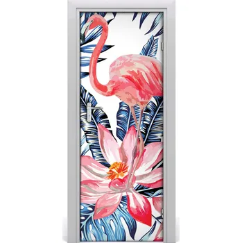 Fototapeta Samolepící fototapeta na dveře havajské květiny 75x205 cm