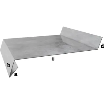 Parapet BLIX Pozink tl. 0,55 mm Parapet r.š. 170