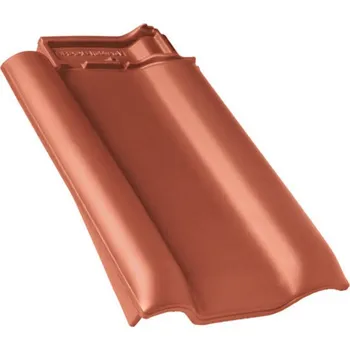 Střešní krytina BRAMAC Rubín 13 Taška připojení hřebene levá Měděná engoba