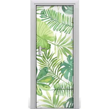 Fototapeta Samolepící fototapeta na dveře tropické listí 75x205 cm
