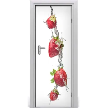Fototapeta Fototapeta na dveře samolepící jahody 85x205 cm