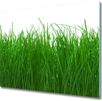 Kuchyňské prkénko Skleněná krájecí deska tráva 60x52 cm