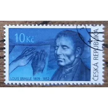 Sběratelství ČR 585 raz., Osobnosti, L. Braille, r. 2009