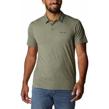 Pánské tričko Columbia Tech Trail™ Polo 1768701397 - stone green heather M