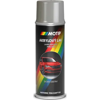 Barva ve spreji Motip Škoda Akrylový sprej na automobily, šedá steel, lesklý, 200 ml&nbsp;465130