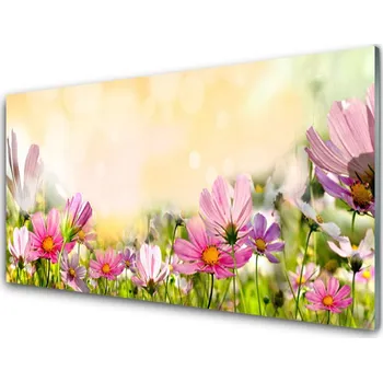 Obraz Obraz na skle Květiny Rostlina Příroda 125x50 cm 4 Přívěsky