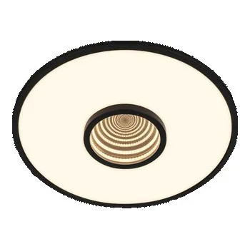 Kulaté černé LED stropní svítidlo s hloubkovým efektem TORO