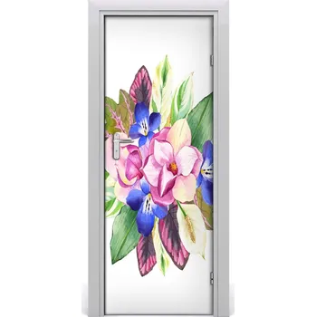 Fototapeta Samolepící fototapeta na dveře kytice květin 95x205 cm