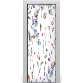 Fototapeta Samolepící fototapeta na dveře listí eukaliptusa 95x205 cm