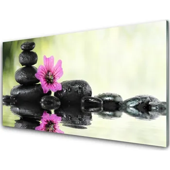 Obraz Obraz na skle Květ Kameny Umění 100x50 cm 4 Přívěsky