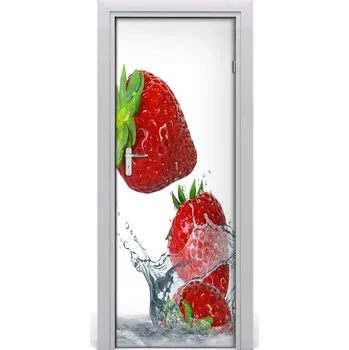 Fototapeta Fototapeta na dveře samolepící jahody 75x205 cm