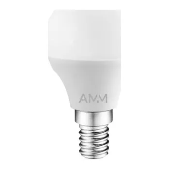 Žárovka LED žárovka E14 4,9W teplé barvy AMM-E14-G45-4,9W-WW