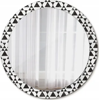 Zrcadlo Kulaté Zrcadlo do Koupelny Trojúhelníky geometrie 90cm
