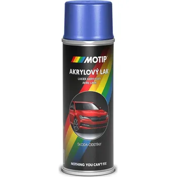 Barva ve spreji Motip Škoda Akrylový sprej na automobily, modrá denim metalíza, lesklý, 200 ml 465246