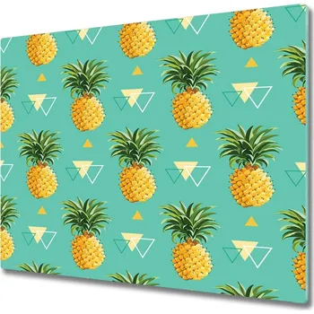 Kuchyňské prkénko Skleněná krájecí deska ananasy 60x52 cm