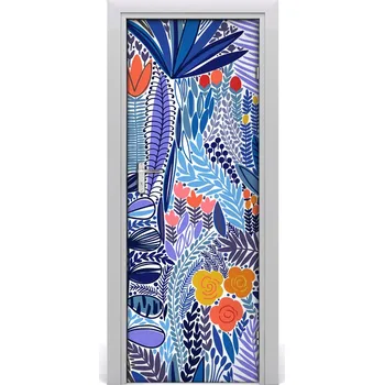 Fototapeta Samolepící fototapeta na dveře tropické květiny 95x205 cm