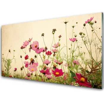 Obraz Obraz na skle Květiny Rostlina Příroda 140x70 cm 4 Přívěsky