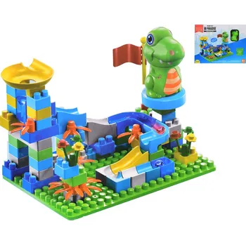 ostatní stavebnice Mikro trading Stavebnice s dráhou a zvířátkem - 93 dílků