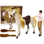 Mamido Figurka jezdce s bílým koněm