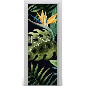 Fototapeta Samolepící fototapeta na dveře havajský vzor 95x205 cm