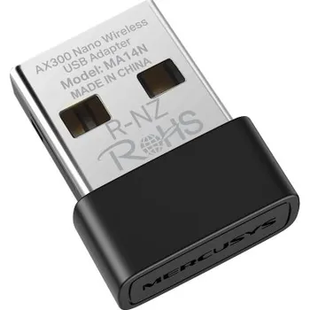 Síťový prvek Mercusys MA14N AX300 Nano Wi-Fi USB Adapter