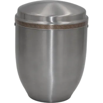 Smuteční dekorace Pohřební Hliníková urna na popel, h-klasik, hliník-stříbrná, bez štítku, bez výzdoby
