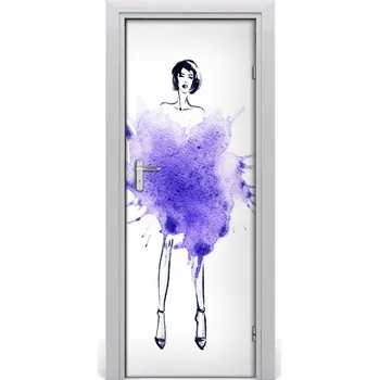 Fototapeta Samolepící fototapeta na dveře Ilustrace móda 85x205 cm