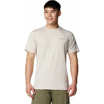 Pánské tričko Columbia Kwick Hike Back Graphic SS Tee M 2071754281 - dark stone/heather planet wat XXL