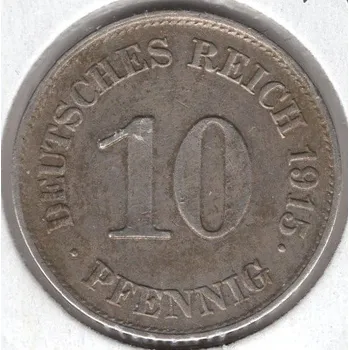 NĚMECKO. 10 Pfennig 1915/E.