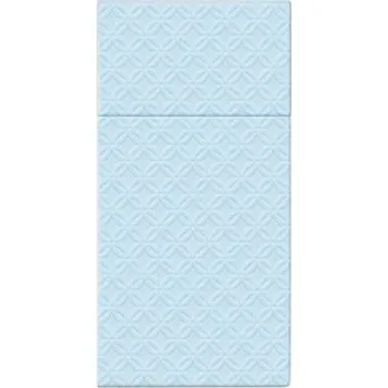 Papírový ubrousek Ubrousky s kapsou na příbory modré POCKET INSPIRATION MODERN 16 ks