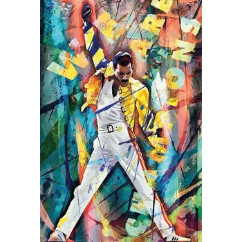 Plakát Plakát, Obraz - Cubistic portrait of a singer