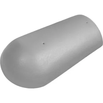 betonová krytina BRAMAC Hřebenáč EU STAR Koncový hřebenáč s vrutem Zinkově šedá