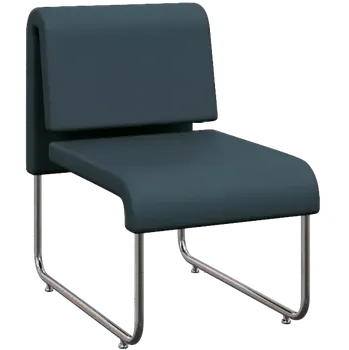 Jídelní židle FLEXI LOUNGE, židle, ekokůže modrá