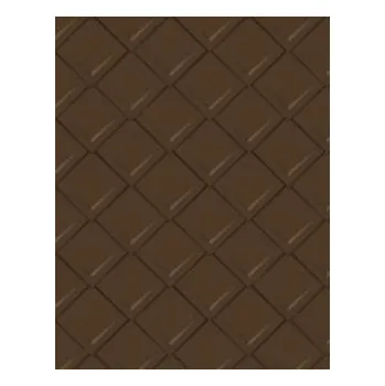 PREFA Falcovaná šablona 290x290 Základní šablona Stucco P.10 Tmavě hnědá