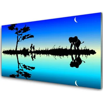 Obraz Obraz na skle Abstrakce Umění 125x50 cm 2 Přívěsky