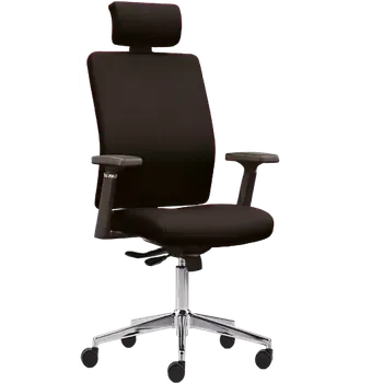 LENY židle kancelářská, kříž chrom, látka černá