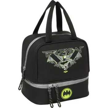 Set školních potřeb Taška na oběd Batman Game over Černá (20 x 20 x 15 cm)