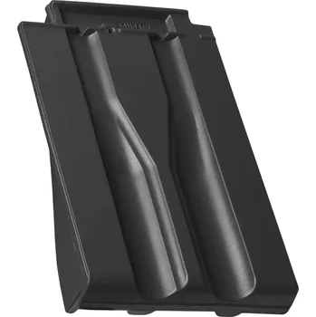 Střešní krytina TONDACH Renoton 14 (Brněnka 14) HRANICE Okrajová taška levá Černá engoba