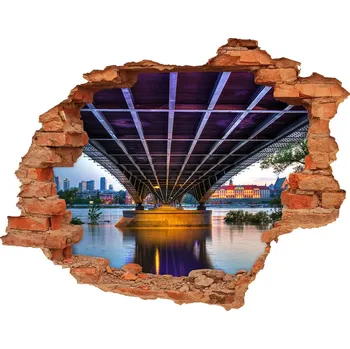 Fototapeta Nálepka fototapeta 3D výhled Most ve Varšavě