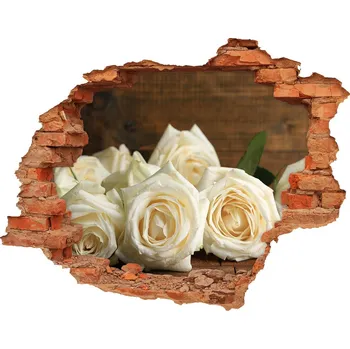 Fototapeta Samolepící díra nálepka Bílé růže