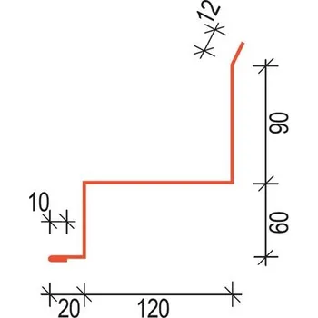 SATJAM Klempířské doplňky RAPID PE25 OZR120 Oplechování zdi RAPID RAL 7016 černá antracit