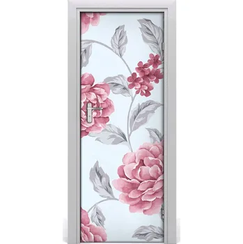 Fototapeta Samolepící fototapeta na dveře pivoňky 75x205 cm