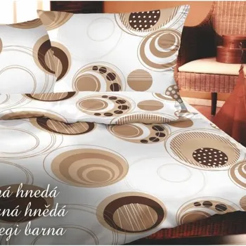 Povlečení Povlečení Současná hnědá Bavlněný satén 40 x 50 cm