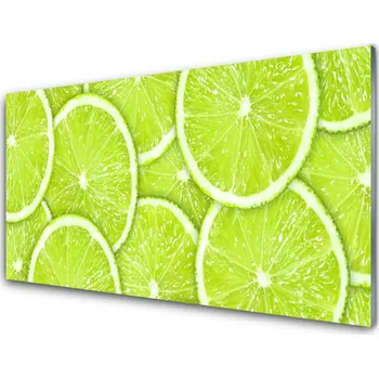 Obraz Obraz na skle Limetka Jídlo Kuchyně 100x50 cm 2 Přívěsky