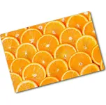 Kuchyňská deska velká skleněná Plátky pomeranče