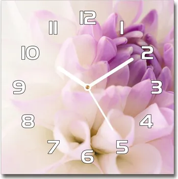 Hodiny Skleněné hodiny čtverec Bílá dálie