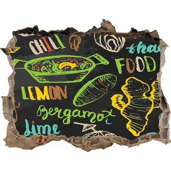 Fototapeta Fototapeta díra na zeď Thajsko jídlo