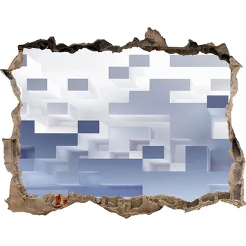Fototapeta Díra 3D fototapeta nálepka Abstrakce kostky