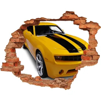 Fototapeta Fototapeta díra na zeď Sportovní auto
